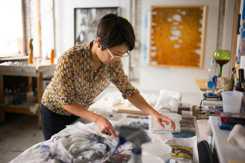 Lucy Kim in her studio Photo: Shane Godfrey