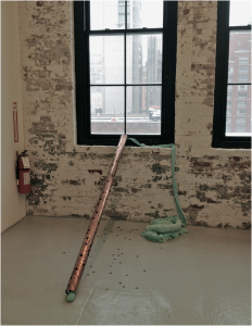 Sculptural installation on the fourth floor of the Independent
