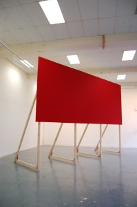 Frédéric Sanchez For My People, 2007 Acrylic on canvas, wood, 255x600x211cm  Image courtesy of the artist