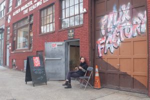 Exterior of Flux Factory, Long Island City, Queens, New York City, March 25, 2016. Photo Credit: Lena Hawkins.