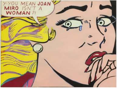Monique Johannet Joan Miro Oil on canvas 18.5 x 24”