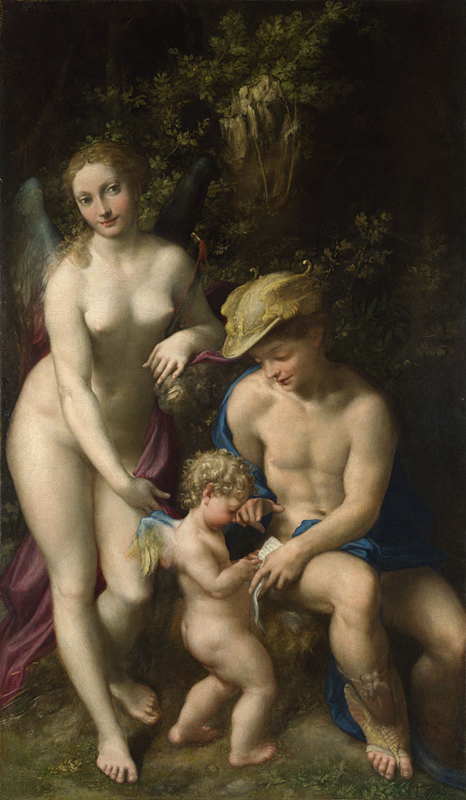 Correggio, active 1494; died 1534 Venus with Mercury and Cupid ('The School of Love') about 1525 Oil on canvas, 155.6 x 91.4 cm Bought, 1834 NG10 http://www.nationalgallery.org.uk/paintings/NG10
