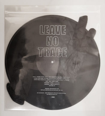 Leave No Trace, limited edition vinyl record with zip-bag, nitrile gloves and accompanying poem. Courtesy of the artist and Callicoon Fine Arts, NY. 